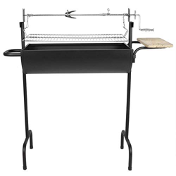 Estink Barbacoa de carbón de madera, cordero Barbacoa de acero, barbacoa de carbón vegetal, portátil para jardín, 101 x 36 x 107 cm características