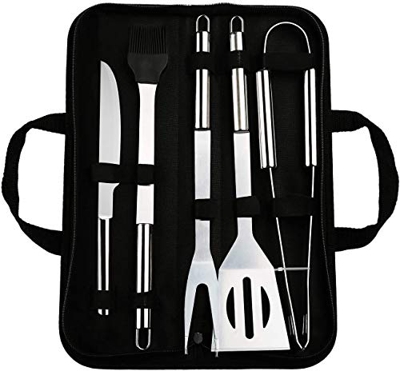 Libershine Barbacoa de Acero Inoxidable Utensilios, Barbacoa de Exterior Kit, Utensilios Barbacoa Kit, Herramientas de Barbacoa Set con Bolsa de Oxfor