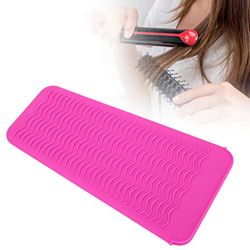 Plancha de pelo de silicona Funda resistente al calor Rizador de pelo de viaje Alfombrilla antideslizante para plancha, rizador, plancha de pelo, vari precio