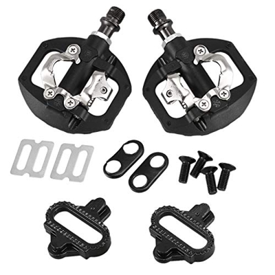 Rfvtgb Pedal de Bicicleta MTB Bike Autobloqueo SPD Pedal Adaptador de Plataforma de Pedal Sin Clip para Shimano Spd Looking Keo System