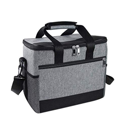 ZKSM - Bolsa isotérmica Plegable para Picnic, 15 L, Ideal para el Almuerzo, para el Transporte de Alimentos, para Oficina, Camping, Playa, Coche, Exte precio