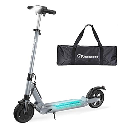 RCB Patinete Eléctrico E Scooter Plegable, Ultraligero para Adultos y Adolescentes Potente Motor, Velocidad Máx 30 km/h, 350 Vatios, Altura del Manill