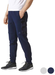 Adidas Jogging Pants Essentials Camo Tapered Pant Fleece grey/marine en oferta