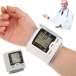 MuñEquera Para Monitor De PresióN Arterial, Monitor De PresióN Arterial Digital Con Pulsera, Memoria De 90 Lecturas, Pantalla LCD Grande, Para Control en oferta