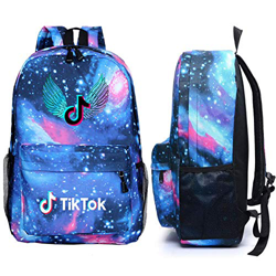 BAIBEI Mochila TIK Tok, Cinturón de Amortiguación Ajustable 3D Imprimió Mochila Escolar, TIK Tok Mochila Informal Mochila para portátil Mochila de Mod características