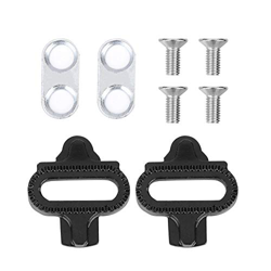 VGEBY1 Juego de calas para Bicicleta, Pedales de Bicicleta Juego de calas Zapatillas de Bicicleta Agarre de Pedal con espaciadores, Tornillo de Tornil precio