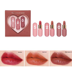 NIVNI Bálsamo Labial, Mini Cápsula Set de Lápiz Labial Mate Lipstick Lápices Labiales Impermeables de Larga Duración características