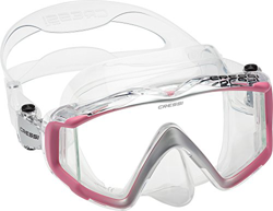 Cressi Liberty Máscara de Buceo, Apnea y Snorkel, Unisex Adulto, Transparente/Rosa/Silver, Talla Única en oferta