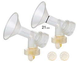 Protector de pecho pequeño de una pieza de 21 mm 2x con válvula y membrana para extractores de leche Medela; Reemplazo para el protector de pecho Pers precio