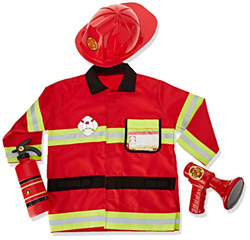 Melissa & Doug Disfraz De Jefe De Bomberos, Multicolor (96549) características