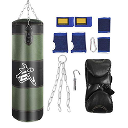 VGEBY1 Saco de Boxeo, Guantes de Boxeo MMA Muay Thai Kick Boxing Artes Marciales con Soporte Pared Cadena Guantes Punching Bag Soporte para Colgar Sac características