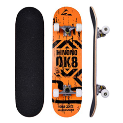 Bellanny Completo Skateboard para Principiantes 31.5x8inch, 9 Capas de Madera de Arce Monopatin, Carga de 100 Kg, para Adolescentes Niñas Niños Adulto precio