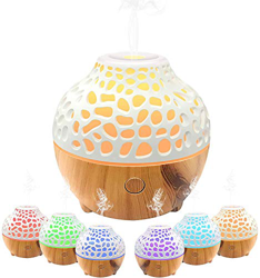 TTMOW Humidificador Aceites Esenciales,Humidificador Ultrasónico,Difusor de Aromaterapia con Apagado Automático sin Agua,Lámpara de 7 Colores y Sin BP características