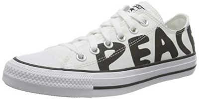 Converse Taylor All Star Peace, Zapatillas Unisex Adulto, White, 40 EU