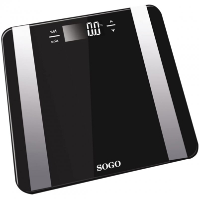 Sogo Báscula de Baño Digital con Medidor Corporal