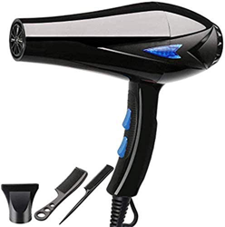 Negativo profesional iónico Secador de pelo, 4500W 3 Calentar 2 Speed ​​Plus configuraciones de enfriamiento con Concentrador de motor de CA, cable la características