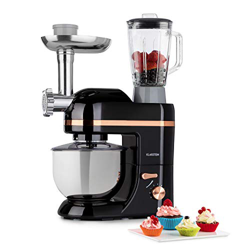 Klarstein Lucia Elegance - Robot de cocina multifunción, Potencia 1300 W, Recipiente de acero inoxidable con 5 L de capacidad, 6 niveles, 3 accesorios en oferta