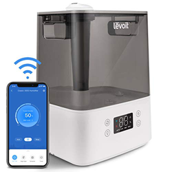 LEVOIT Humidificador Ultrasónico 6L de Llenado Superior, Difusor Aromaterapia WiFi, Sin BPA para Bebés, Modo Auto, 26dB Modo de Sueño para Dormitorio, características