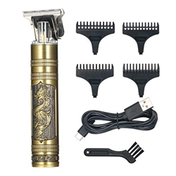 Anself Cortapelos Inalámbrico USB Recargable Recortadora de Cabello Kit de Corte de Cabello Eléctrico para Principiantes Salón Barberos en oferta