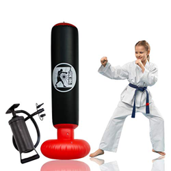 Senston Saco de Boxeo Hinchable para Fitness, Punching Ball Hinchable de Pie, Boxing Bag para Niños, Adolescentes en oferta