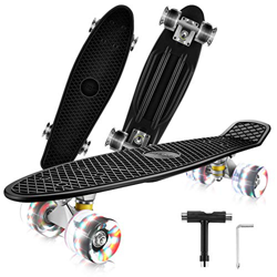 Caroma Patineta 22 Pulgadas para niños/Adolescentes/niñas, patinetas Cruiser patinetas Completas para Adultos con Camiones de aleación de Aluminio, 60 precio