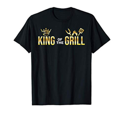 Rey De La Parrilla Chef De Barbacoa Hombres Regalo Barbacoa Camiseta en oferta