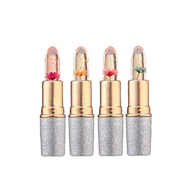 4pcs del Color del gradiente del lápiz Labial hidratante Natural del lápiz Labial Flor Mermelada de Frutas del lápiz Labial Lip Gloss Bálsamo para Chi