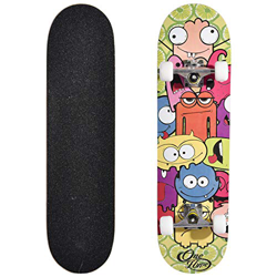 Readyfor Cruiser Monopatín, Completo Skateboard para Principiantes - 9 Capas Monopatín de Madera de Arce - Pulgadas Monopatín con Rodamiento ABEC-7 pa en oferta