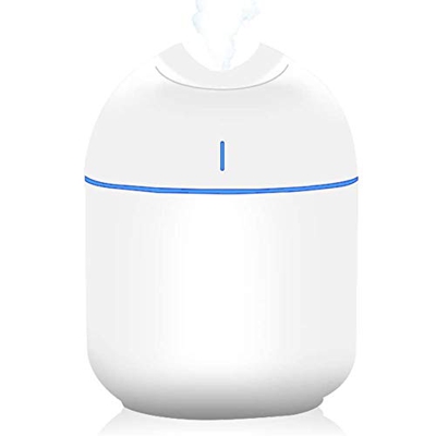 Mini Humidificador, USB Aceites Esenciales Difusor de Aromas Portátil Difusores de Aromaterapia con Luces LED de Colores, Humidificadores de apagado A