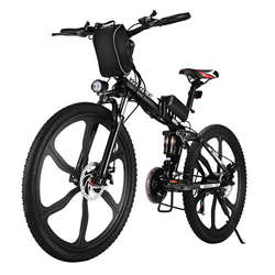 VIVI Bicicleta Eléctrica Plegable, 26" Bicicleta Montaña Adulto, Bicicleta Electrica Montaña, 250W Bicicletas Eléctricas con Batería Extraíble De 8Ah, precio