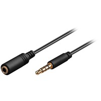 Goobay Cable Extensor Jack 3.5mm 4 pines Macho/Hembra 3m Negro en oferta