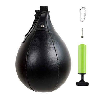 N/W Saco de boxeo para colgar en la pared, para entrenamiento de boxeo y fitness, de piel