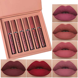 Richaa Lápiz Labial Líquido, 6pcs Pintalabios Mate Labiales Líquidos Barra de Labios Mate Colores Labiales Mate Larga Duracion - Regalo San Valentín,  características