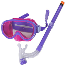 Molinter - Juego de esnórquel para niños, máscara de buceo, gafas de buceo con tubo de esnórquel para niños y niñas, morado precio