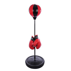 ALLESOK Saco de Boxeo para Niños, Color Rojo y Negro, Ajustable hasta 110cm de Altura precio