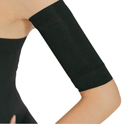 Adelgazante Compresión Funda Brazo Fino Grasa Cubierto Brazales Elástico Deporte Fitness Brazo Modeladores para Mujer de Niña Pérdida de Peso Negro 1P características