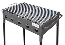 Flores-Cortes Barbacoa Metálica Portátil de Carbón con Parrilla | Asador para Exterior con Patas Desmontables Ideal para Jardín, Camping o Excursión | precio