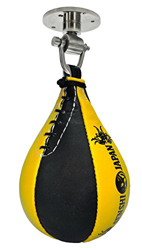 Pera de boxeo de cuero, ideal para entrenamientos de boxeo; punching ball de Senshi para aumentar el ritmo y velocidad de golpeo precio