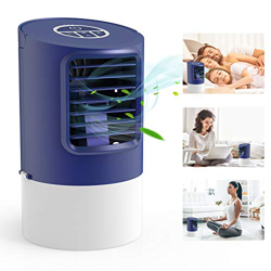 TedGem Aire Personal y Portátil, Aires Acondicionados Móviles, Mini Enfriador de Aire, Aire Acondicionado Portátil, 4 en 1 Enfriador, Humidificador, V precio