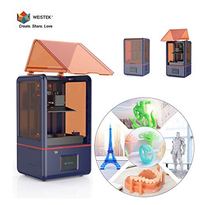 Weistek Stampante 3D LCD Stampante 3D Photocuring UV con matrice parallela Luce UV 405nm, schermo 5.5K 2K, binario lineare doppio asse Z e stampa off-