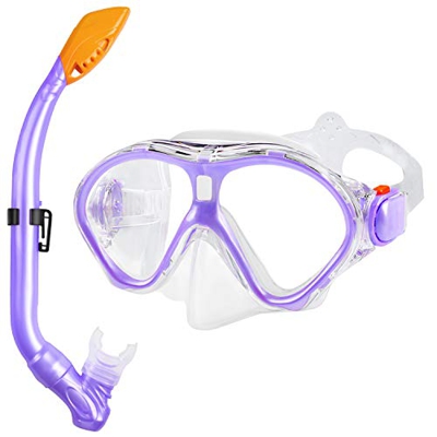 Gintenco Buceo Snorkel y Máscara de Antivaho Gafas de Natación para Adultos Unisex Buzo Natación Bucear Equipo de Buceo Máscara de Ajustable Amplio án