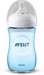 Philips Avent Biberón Natural SCF035/17 - Biberón de 260 ml con tetina con flujo para recién nacidos, diseñada para imitar el tacto del pecho, 0% BPA, precio