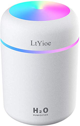 LtYioe Humidificador, Mini Humidificador con Alimentación USB, Función de luz Nocturna y apagado automático, 2 modos de niebla y ultrasónico silencios precio