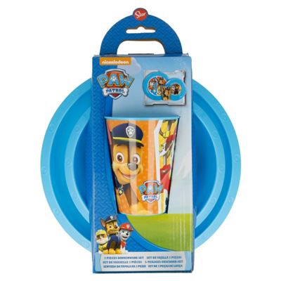 Set de menaje de plástico Patrulla canina Azul