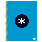 Cuaderno en espiral Antartik A5 cuadriculado azul precio