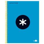 Cuaderno en espiral Antartik A5 cuadriculado azul