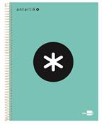 Cuaderno en espiral Antartik A5 cuadriculado verde manzana en oferta