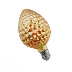 Bombilla filamento LED piña diamante E27 8W Ámbar en oferta