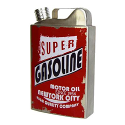 Petaca de Acero Inoxidable Estilo Retro Bidón de Gasolina, 530ml, 11 x 18cm características