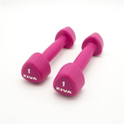 2 Mancuernas de 1 Kg Ziva Chic Studio Rosa características